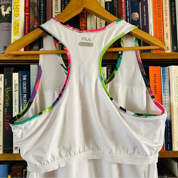 Fila White Racerback Sleeveless Tennis Pickleball Drop Waist Dress size XL - Picture 8 of 14
